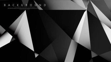 Soyut geometrik arka plan. koyu üçgen vektörü