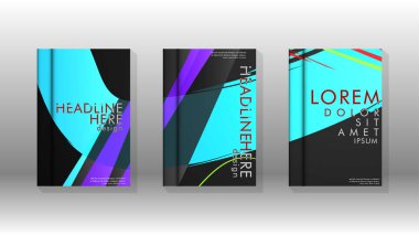 Kitap Kapağı renkli geometrik arka planlar.