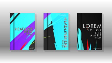 Kitap Kapağı renkli geometrik arka planlar.