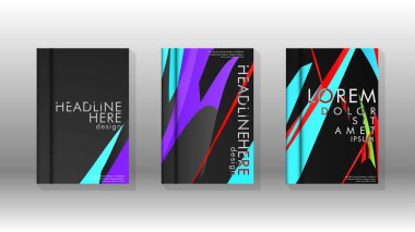 Kitap Kapağı renkli geometrik arka planlar.