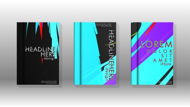 Kitap Kapağı renkli geometrik arka planlar.