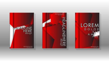 Soyut vektör düzeni arka planı. Broşürbroşürler, yıllık dergi vektör şablonları vb. için.