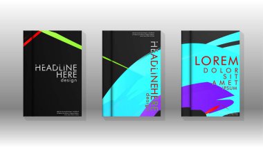 Kitap Kapağı renkli geometrik arka planlar.