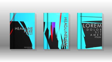 Geometrik tasarım arka planlı kapak kitabı.