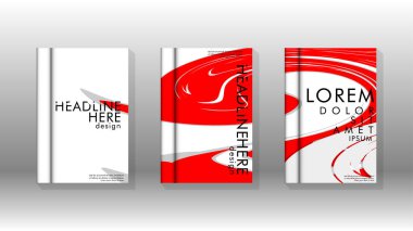 Arka kapak sıvı elemanları ile. Tasarım kavramı kitap. Fütüristik iş düzeni. Dijital poster şablonu. Tasarlamak vektör - eps10