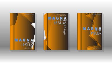 Soyut vektör düzeni arka planı. Broşürler, yıllık, dergi, vektör şablonları vb. için.