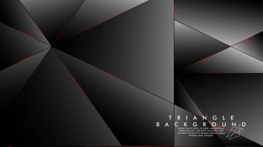 Soyut Arka Plan Geometrik Lüks çokgen desenleri ve Kırmızı üçgen çizgileri ile