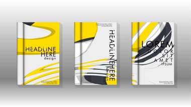 Arka kapak sıvı elemanları ile. Tasarım kavramı kitap. Fütüristik iş düzeni. Dijital poster şablonu. Tasarlamak vektör - eps10