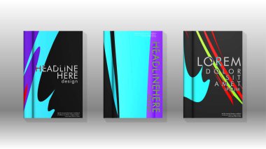 Kitap Kapağı renkli geometrik arka planlar.