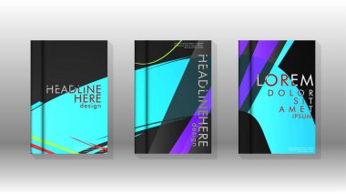 Kitap Kapağı renkli geometrik arka planlar.