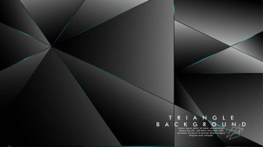 Soyut Arka Plan Geometrik lüks çokgen desenleri ile. Mavi Işık üçgen çizgisi