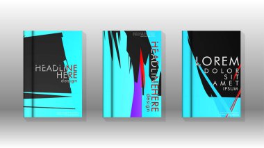 Geometrik tasarım arka planlı kapak kitabı.