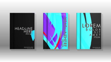 Kitap Kapağı renkli geometrik arka planlar.