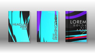 Geometrik tasarım arka planlı kapak kitabı.