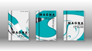 Arka kapak sıvı elemanları ile. Tasarım kavramı kitap. Fütüristik iş düzeni. Dijital poster şablonu. Tasarlamak vektör - eps10