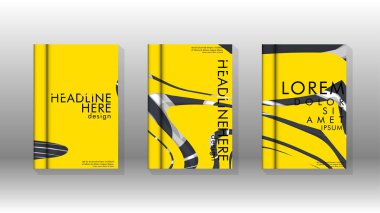 Arka kapak sıvı elemanları ile. Tasarım kavramı kitap. Fütüristik iş düzeni. Dijital poster şablonu. Tasarlamak vektör - eps10