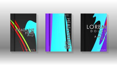 Kitap Kapağı renkli geometrik arka planlar.