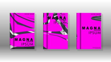 Arka kapak sıvı elemanları ile. Tasarım kavramı kitap. Fütüristik iş düzeni. Dijital poster şablonu. Tasarlamak vektör - eps10