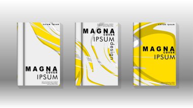 Arka kapak sıvı elemanları ile. Tasarım kavramı kitap. Fütüristik iş düzeni. Dijital poster şablonu. Tasarlamak vektör - eps10