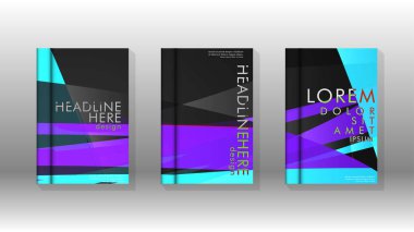 Kitap Kapağı renkli geometrik arka planlar.