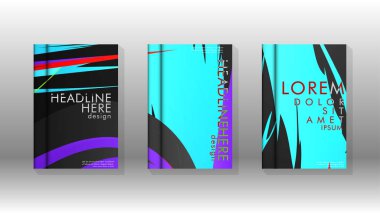 Geometrik tasarım arka planlı kapak kitabı.