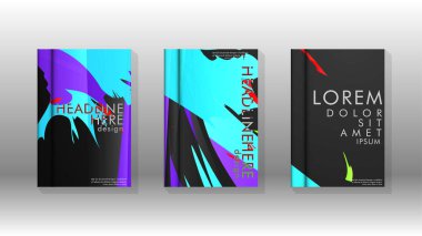 Geometrik tasarım arka planlı kapak kitabı.