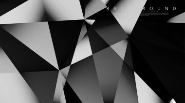 Soyut geometrik arka plan. koyu üçgen vektörü