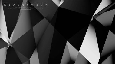 Soyut geometrik arka plan. koyu üçgen vektörü