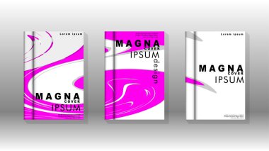 Arka kapak sıvı elemanları ile. Tasarım kavramı kitap. Fütüristik iş düzeni. Dijital poster şablonu. Tasarlamak vektör - eps10