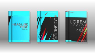 Geometrik tasarım arka planlı kapak kitabı.