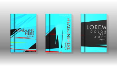 Kitap Kapağı renkli geometrik arka planlar.