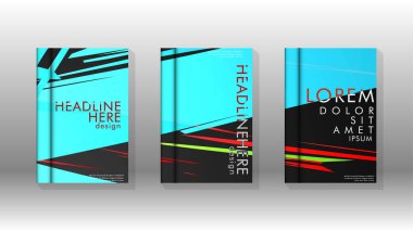 Kitap Kapağı renkli geometrik arka planlar.