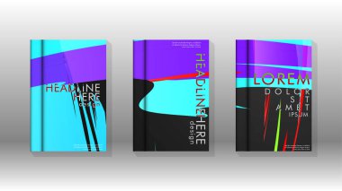 Kitap Kapağı renkli geometrik arka planlar.