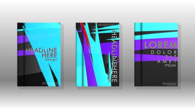 Kitap Kapağı renkli geometrik arka planlar.