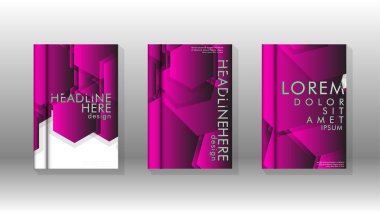 Soyut vektör düzeni arka planı. Broşürler, yıllık, dergi, vektör şablonları vb. için Eps 10'da altıgen desenlerin modern tasarımı