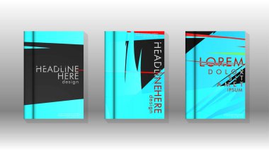 Kitap Kapağı renkli geometrik arka planlar.