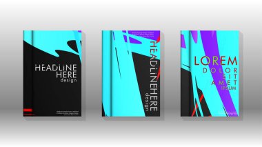 Geometrik tasarım arka planlı kapak kitabı.