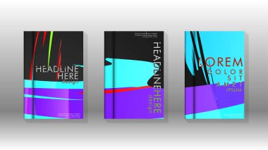 Kitap Kapağı renkli geometrik arka planlar.