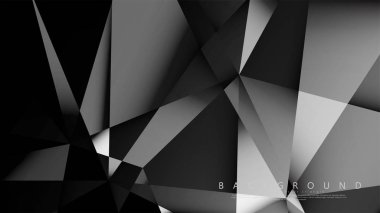 Soyut geometrik arka plan. koyu üçgen vektörü