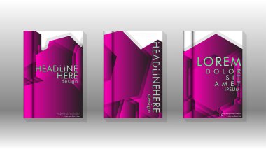 Soyut vektör düzeni arka planı. Broşürler, yıllık, dergi, vektör şablonları vb. için Eps 10'da altıgen desenlerin modern tasarımı