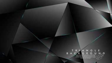 Soyut Arka Plan Geometrik lüks çokgen desenleri ile. Mavi Işık üçgen çizgisi
