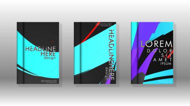 Geometrik tasarım arka planlı kapak kitabı.