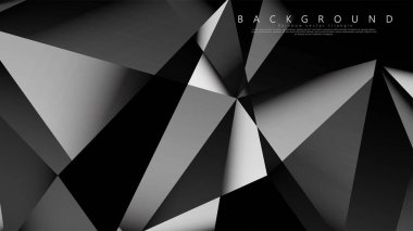 Soyut geometrik arka plan. koyu üçgen vektörü