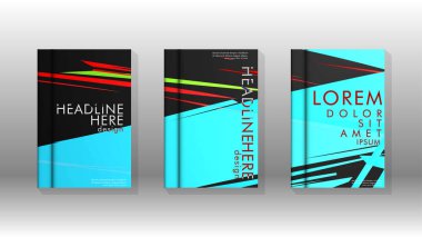 Kitap Kapağı renkli geometrik arka planlar.