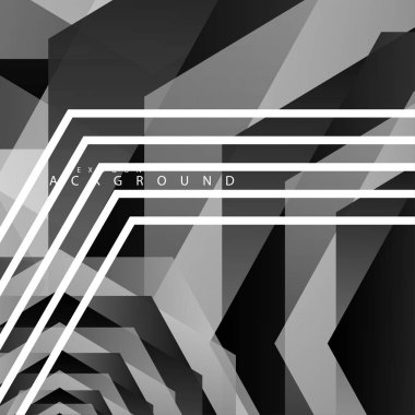 Siyah beyaz altıgen soyut arka plan