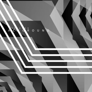 Siyah beyaz altıgen soyut arka plan