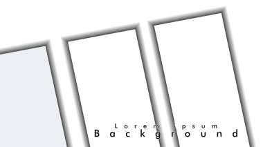 Dikdörtgen tüp elemanları vektör 3d arka plan