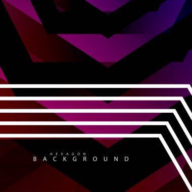 renkli altıgen soyut arka plan. Saydam vektör arka planı