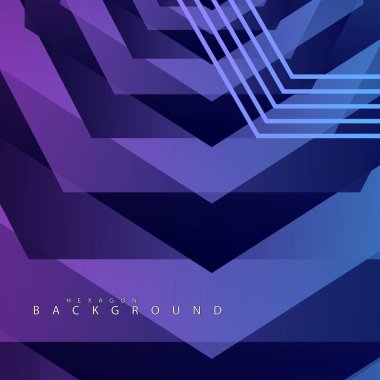 renkli altıgen soyut arka plan. Saydam vektör arka planı