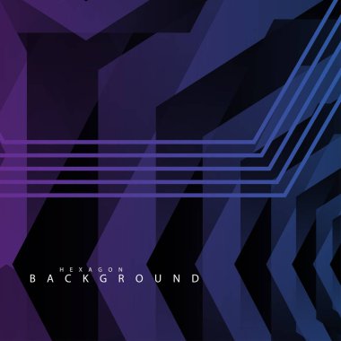 renkli altıgen soyut arka plan. Saydam vektör arka planı